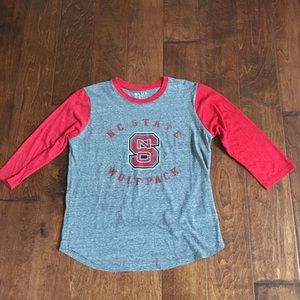 Small Raglan North Carolina State Tee Shirt